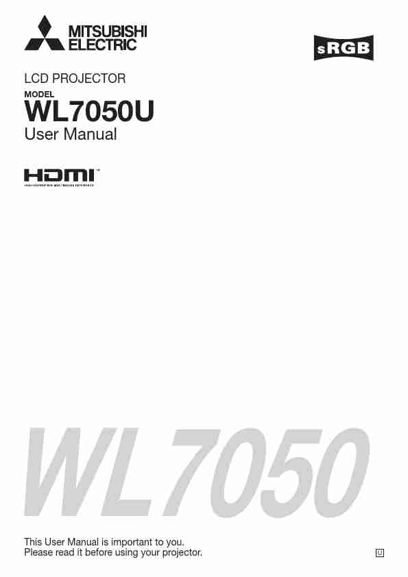 MITSUBISHI ELECTRIC WL7050U-page_pdf